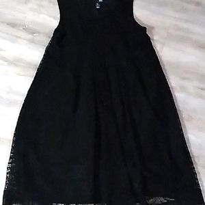 Black H&M black lace pattern dress